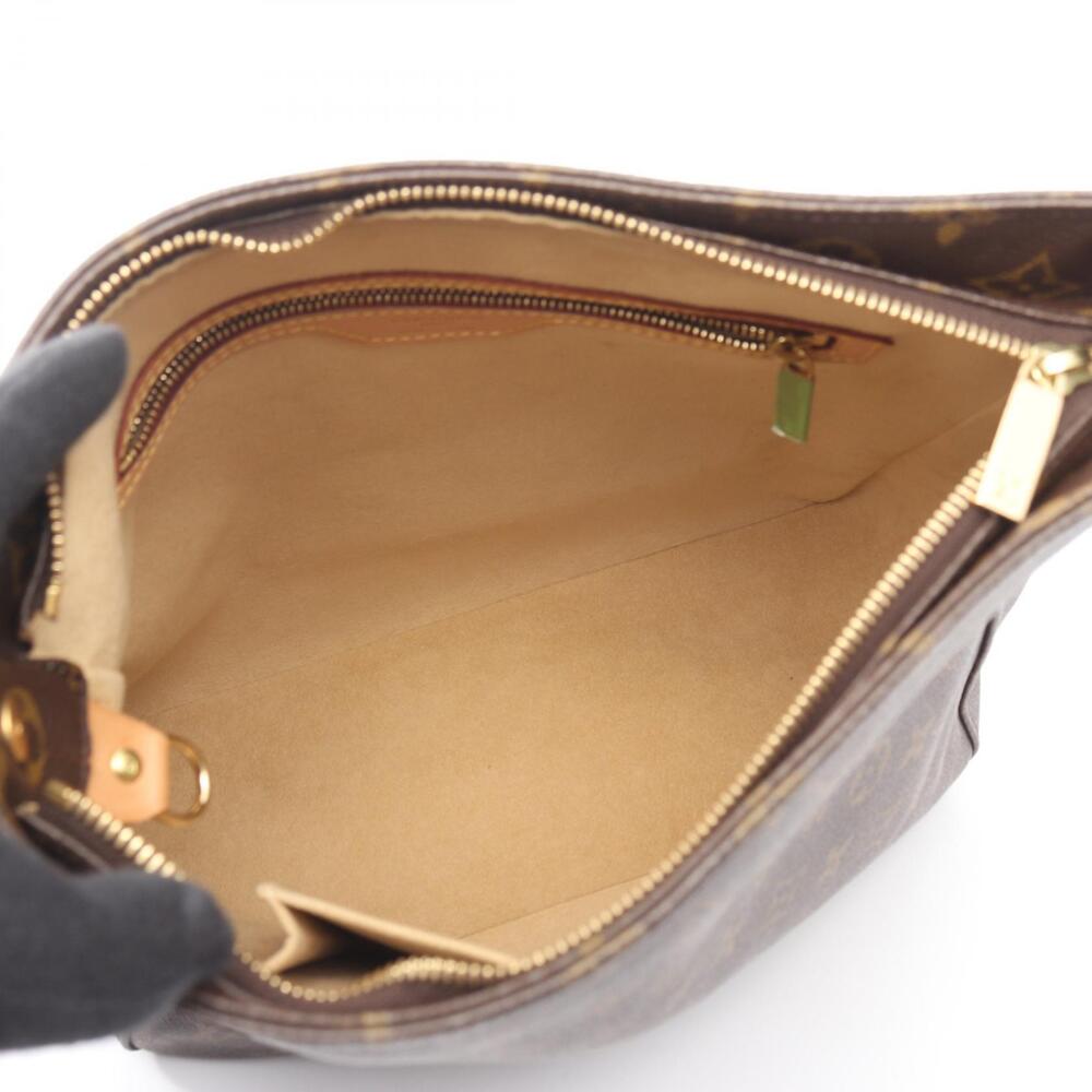 Louis Vuitton Bag Shoulder Looping Monogram Canvas Brown Leather